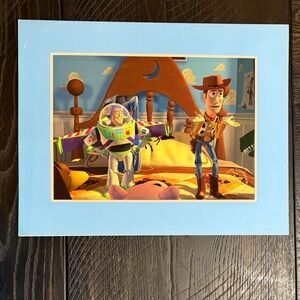 Disney Store 1996 Exclusive Commemorative Lithograph Toy Story Woody and Buzz